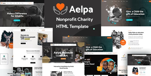 非营利慈善机构，教育网站HTML模板